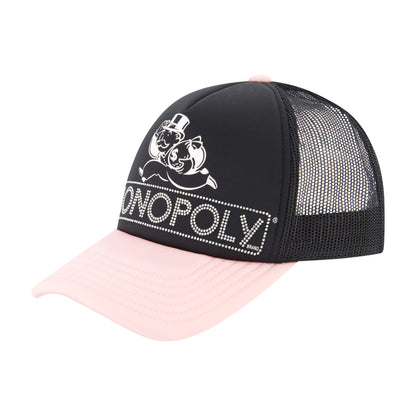 Hasbro Monopoly Baseball Cap, Adult Snapback Hat with Flat Brim, Olive Green