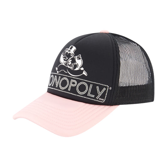 Hasbro Monopoly Baseball Cap, Adult Snapback Hat with Flat Brim, Olive Green