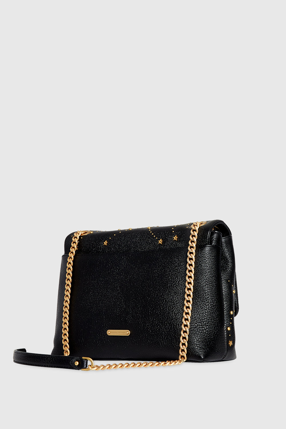 Rebecca Minkoff Edie Flap Shoulder With Celestial Studs Black