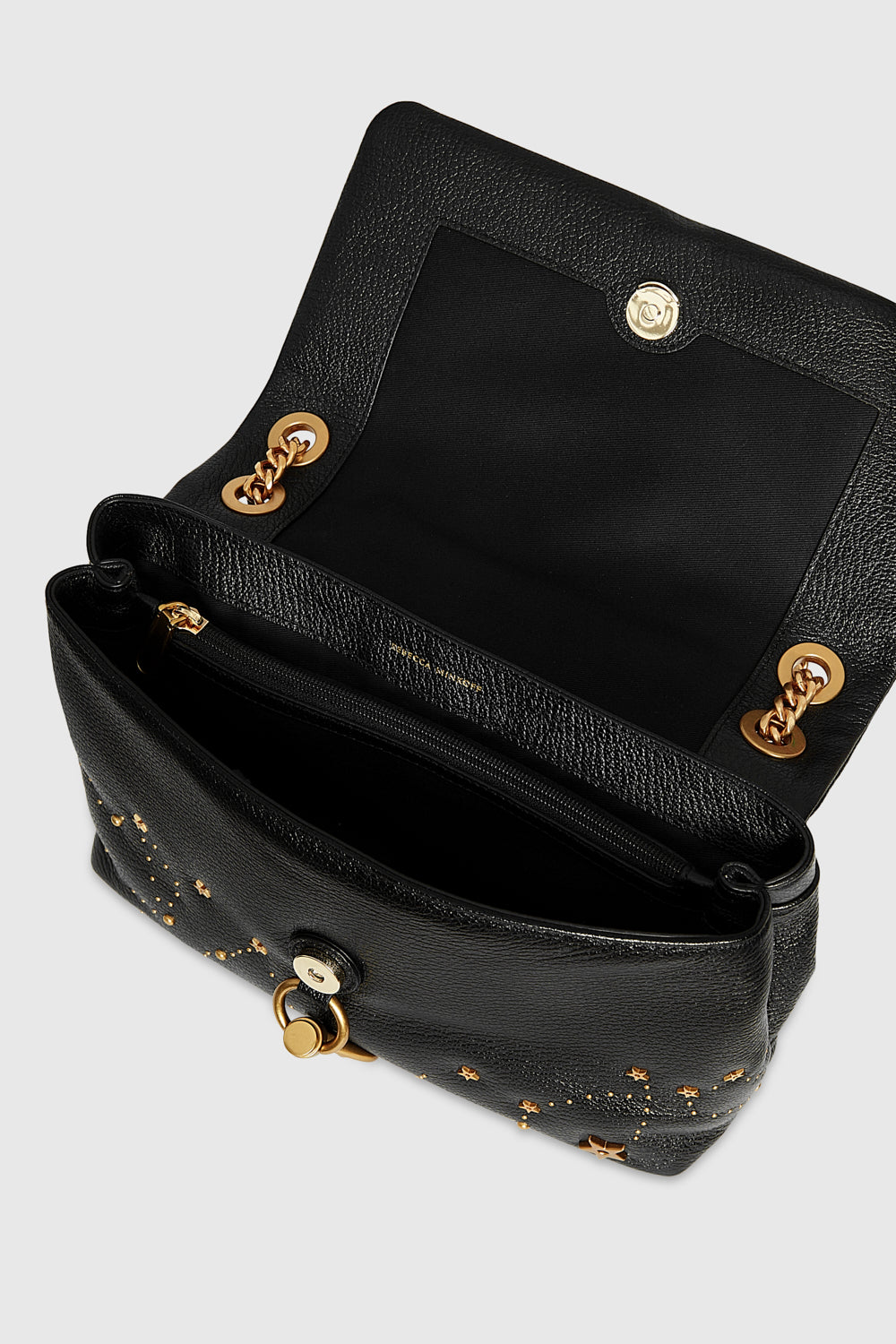 Rebecca Minkoff Edie Flap Shoulder With Celestial Studs Black