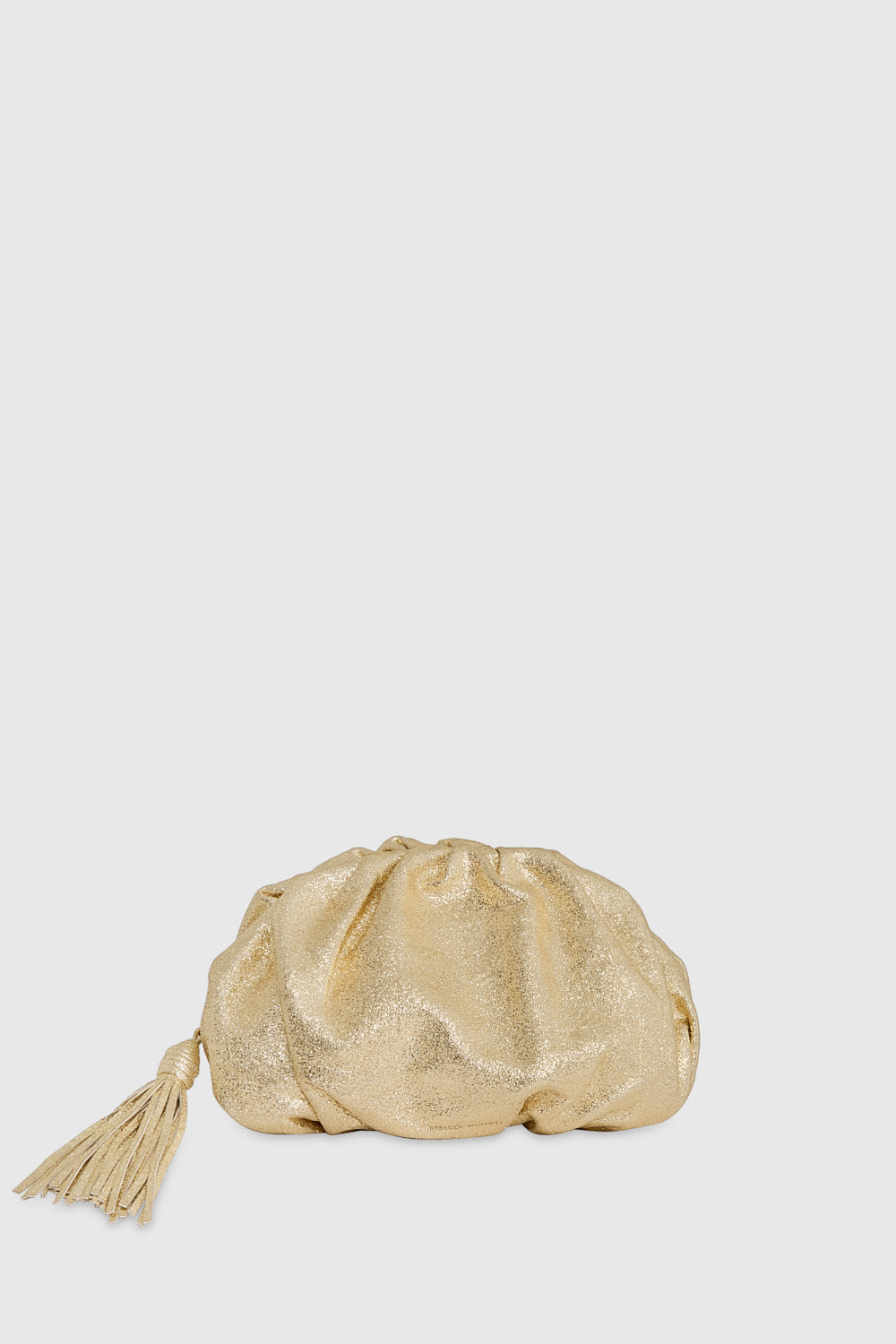 Rebecca Minkoff Ruched Clutch Champagne