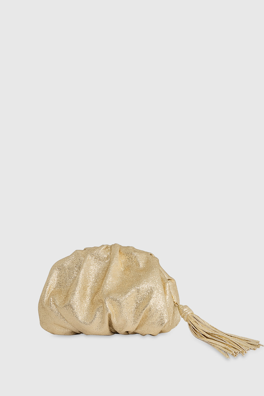 Rebecca Minkoff Ruched Clutch Champagne