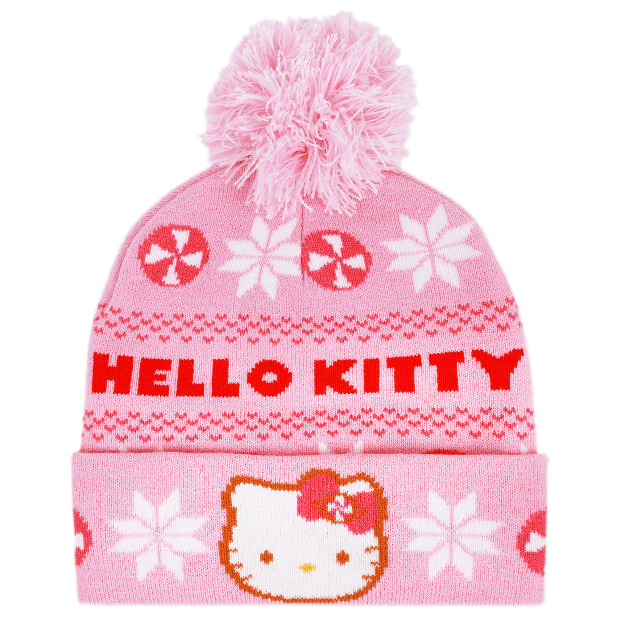 Sanrio Hello Kitty Candy Holiday Beanie with Pom