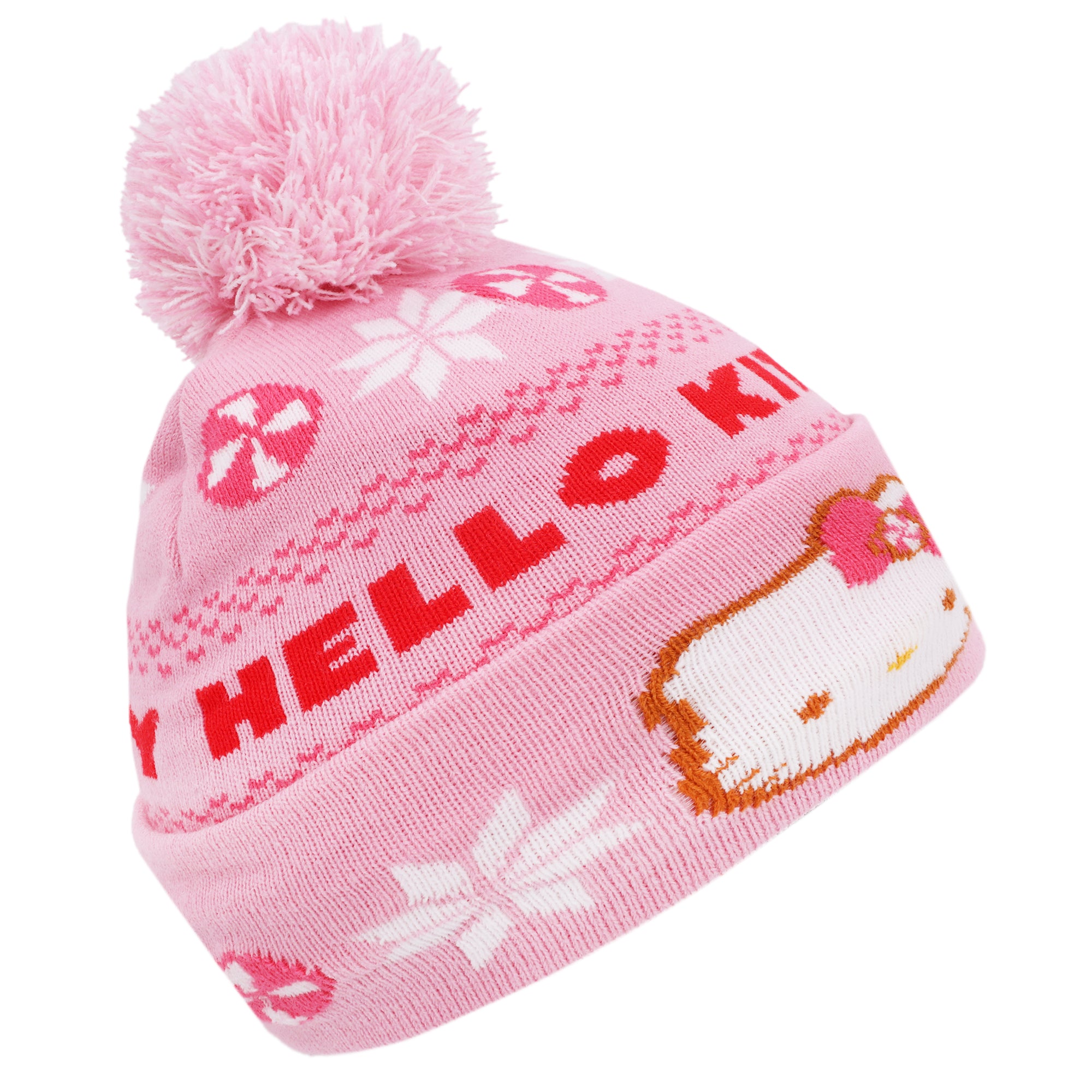 Sanrio Hello Kitty Candy Holiday Beanie with Pom