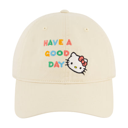 Sanrio Hello Kitty Have A Good Day Dad Cap,Khaki