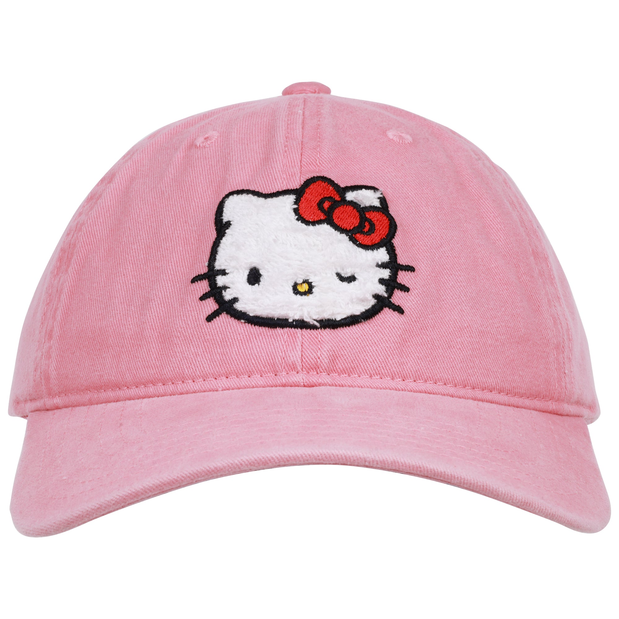 Hello Kitty Chenille Patch Dad Cap Pink