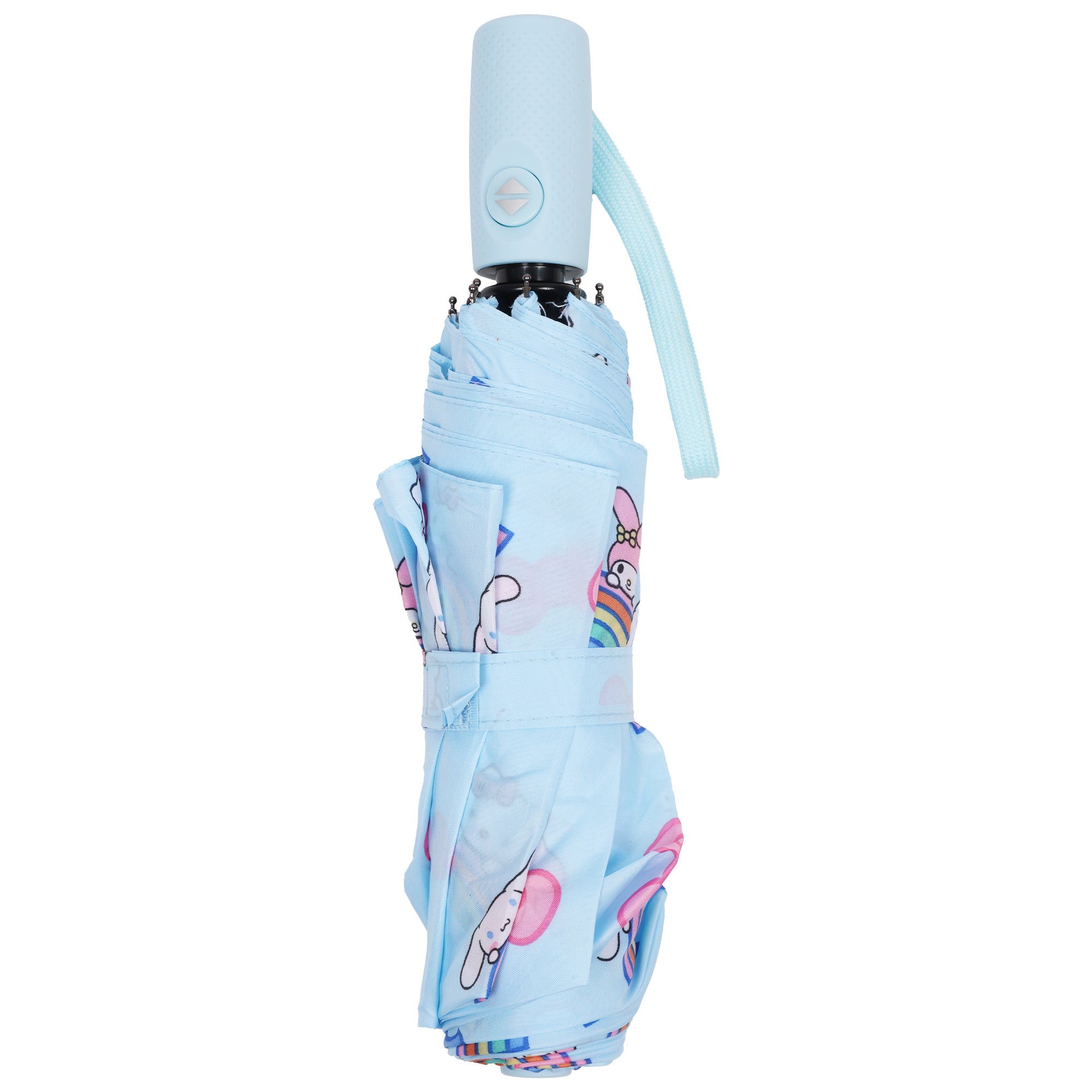Sanrio Hello Kitty and Friends Rainbow Compact Umbrella with Automatic Open/Close