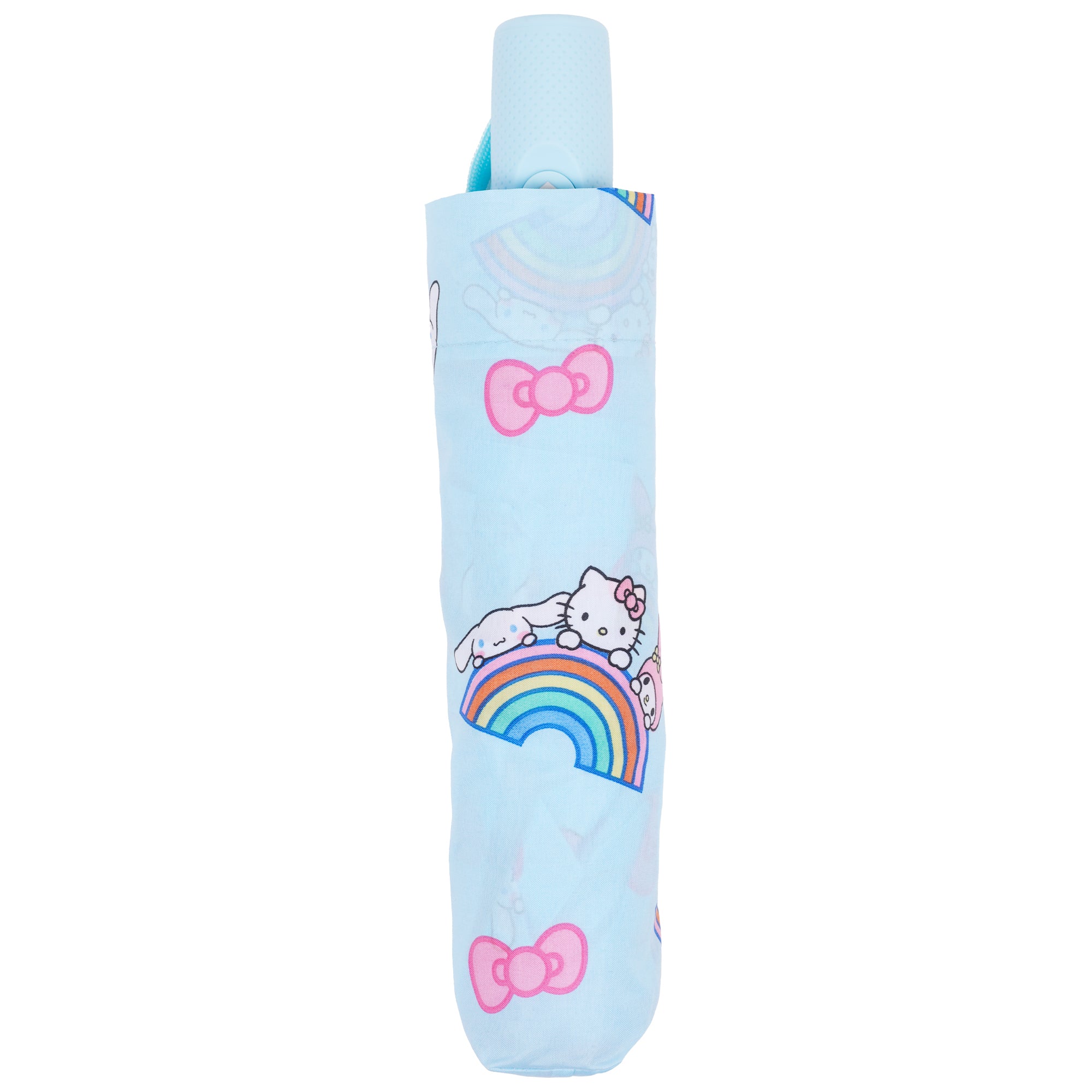 Sanrio Hello Kitty and Friends Rainbow Compact Umbrella with Automatic Open/Close