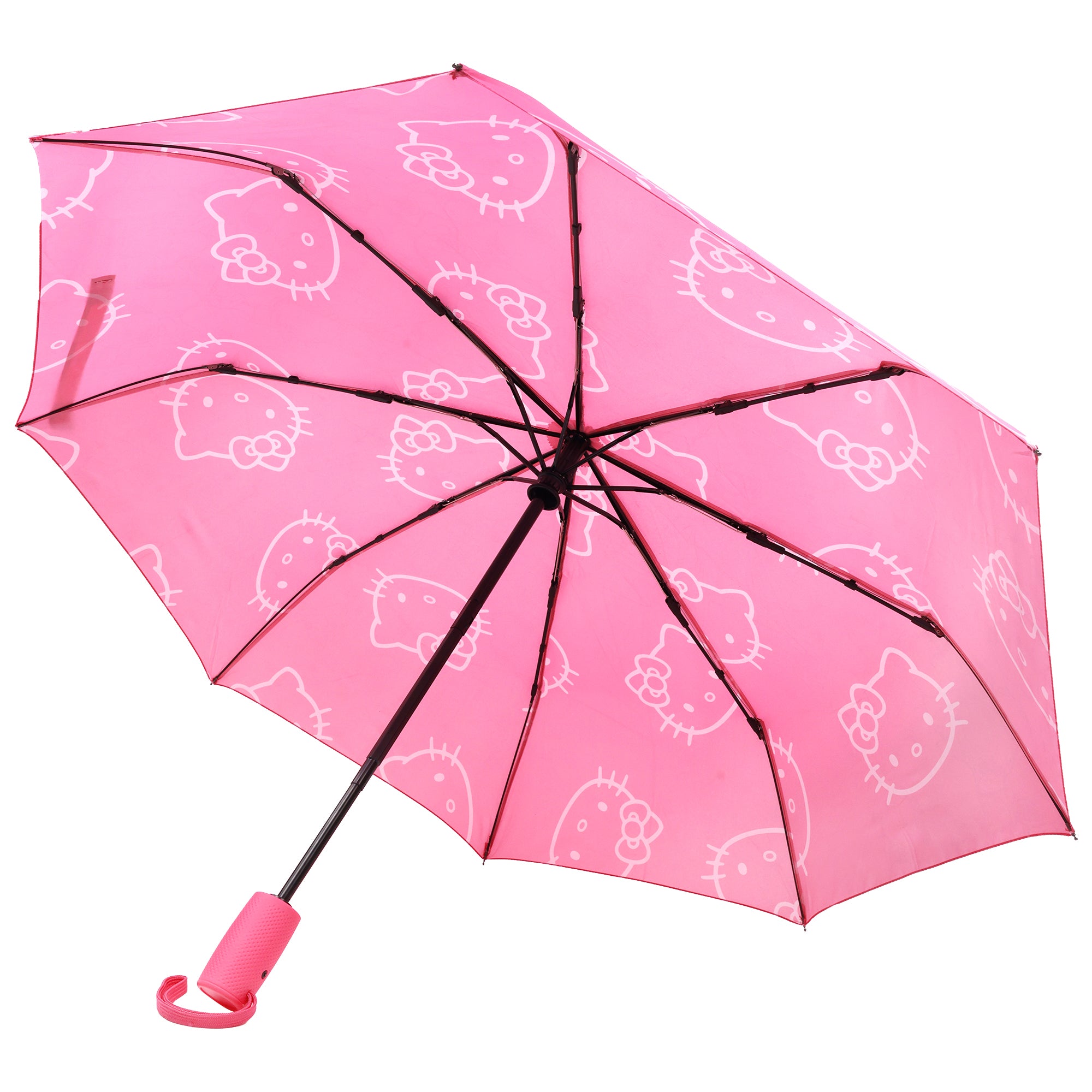 Sanrio Hello Kitty Pink Allover Head Print Umbrella
