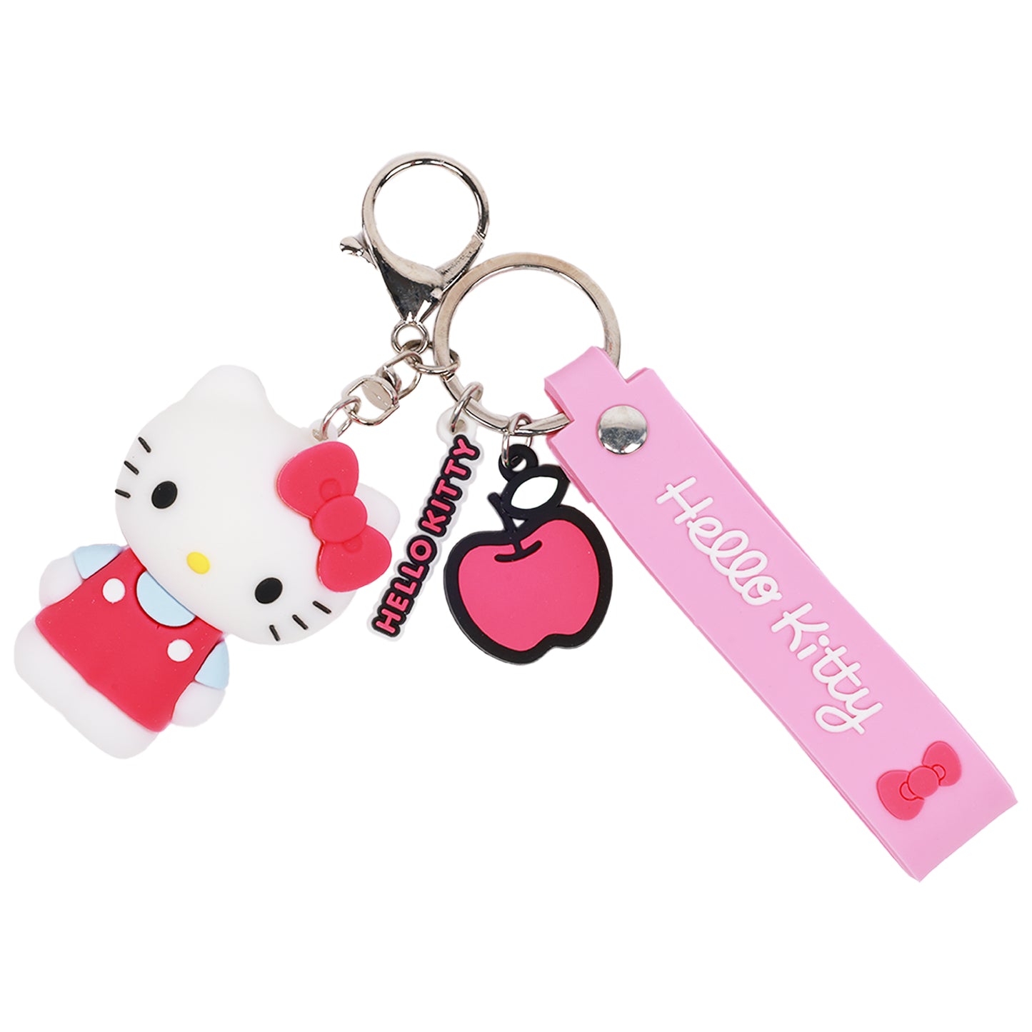 Sanrio Hello Kitty & Cinnamoroll Keychain Set – Officially Licensed 3D Character Lanyard Keychains