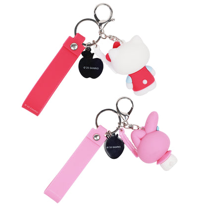 Sanrio Hello Kitty & My Melody Keychain Set – Officially Licensed 3D Character Lanyard Keychains