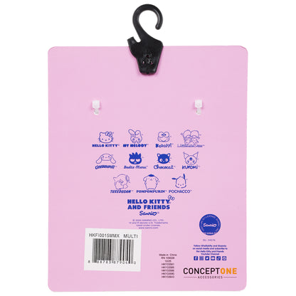 Sanrio Hello Kitty & Kuromi Keychain Set – Officially Licensed 3D Character Lanyard Keychains