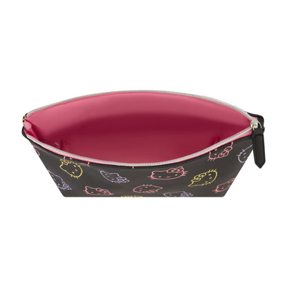 Concept One Hello Kitty Travel Makeup Bag, Trapezoid Cosmetic Organizer Pouch for