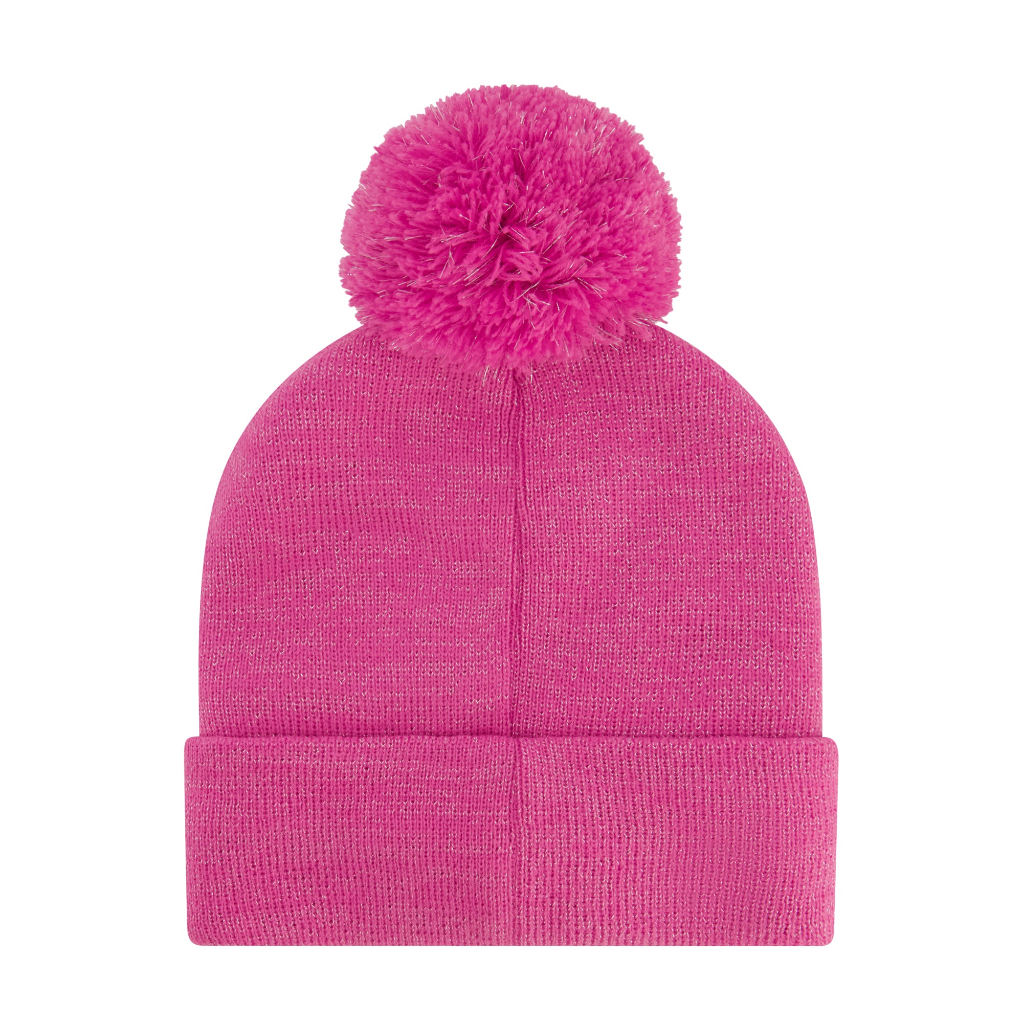 Hello Kitty Girls Beanie Hat and Gloves Set, Cuffed Knit Cap with Pom and Matching Mittens, Pink, One Size