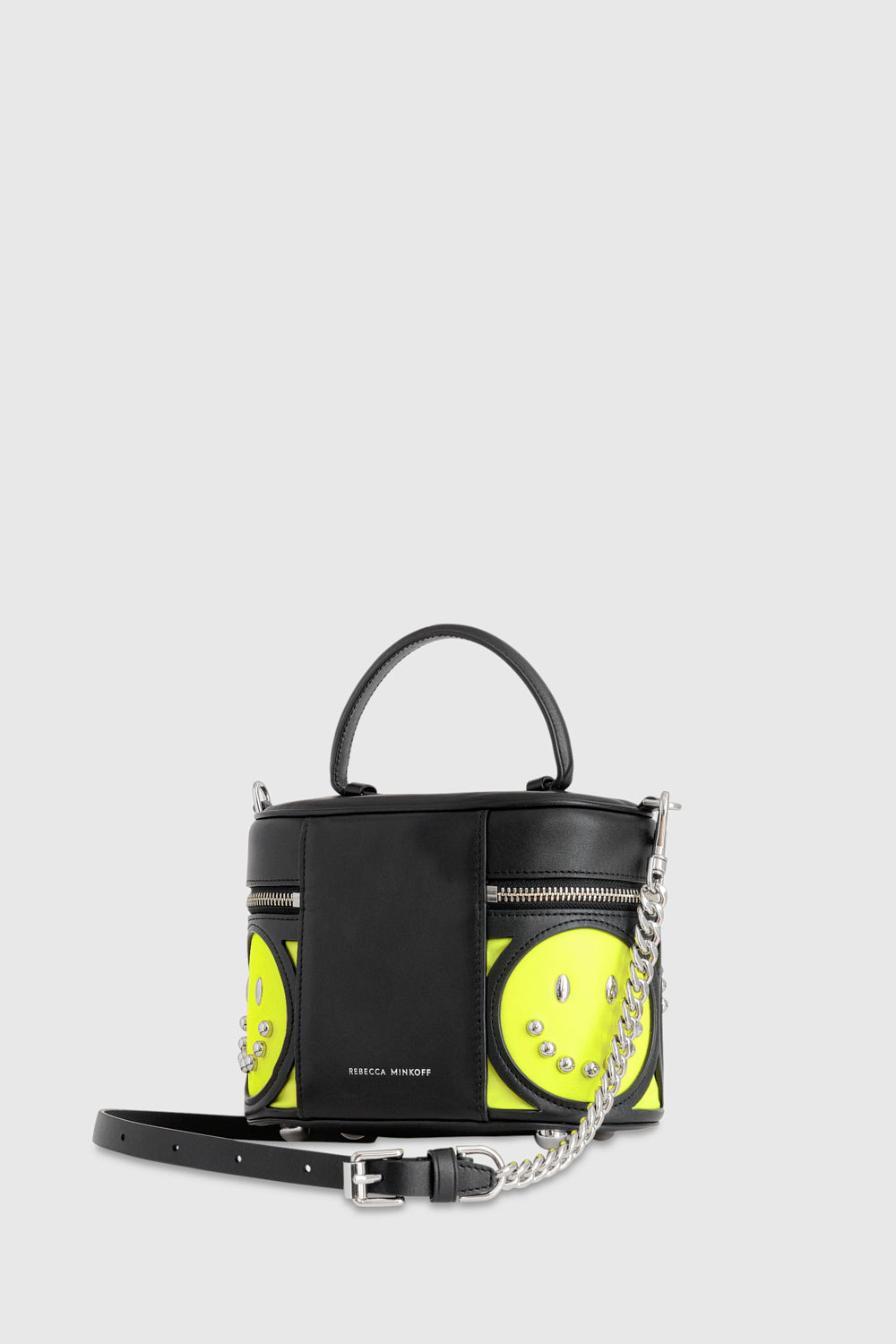 Rebecca Minkoff Smiley Oblong Crossbody Neon Yellow