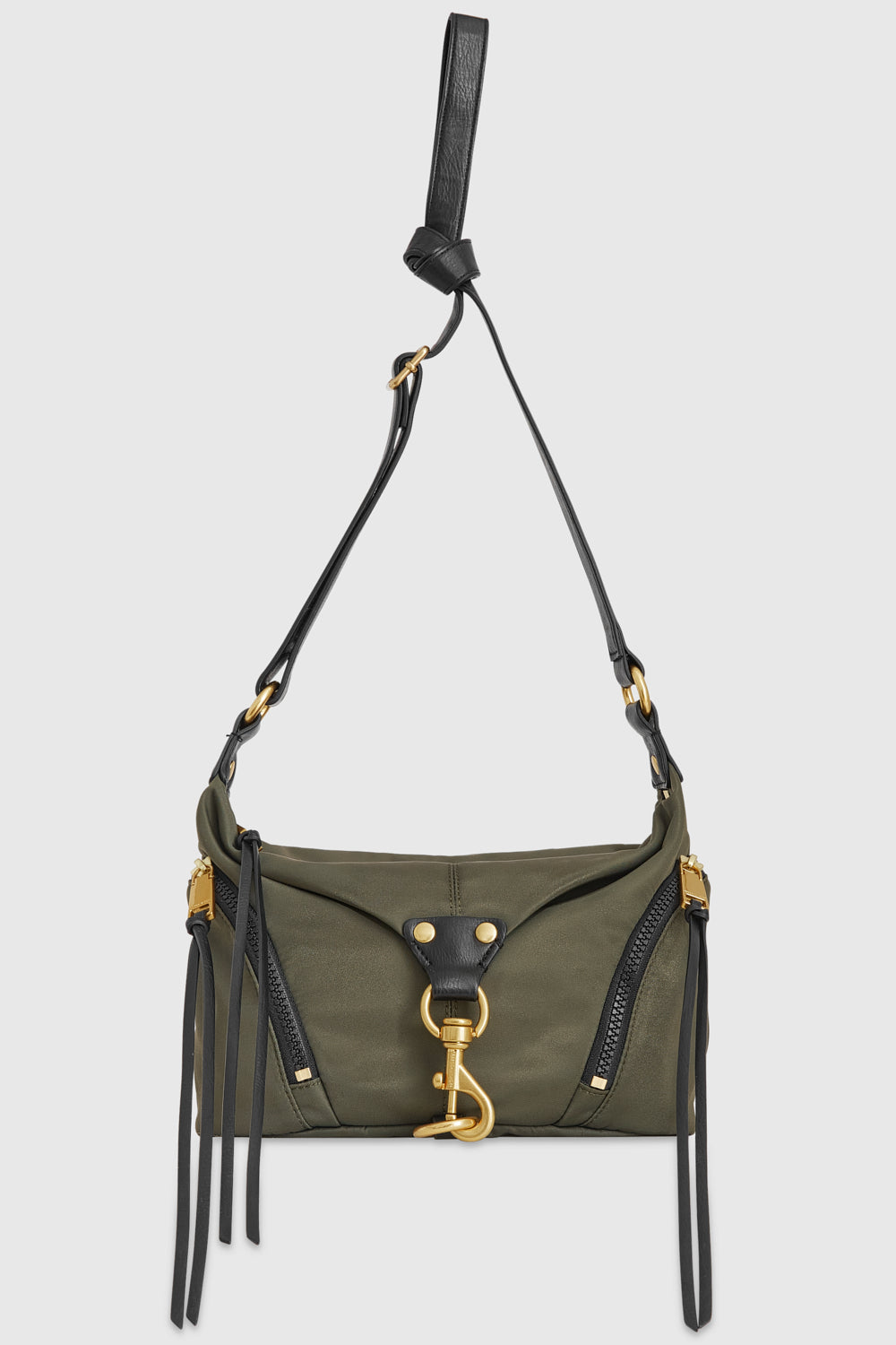 Rebecca Minkoff Small Julian Nylon Crossbody Army Green