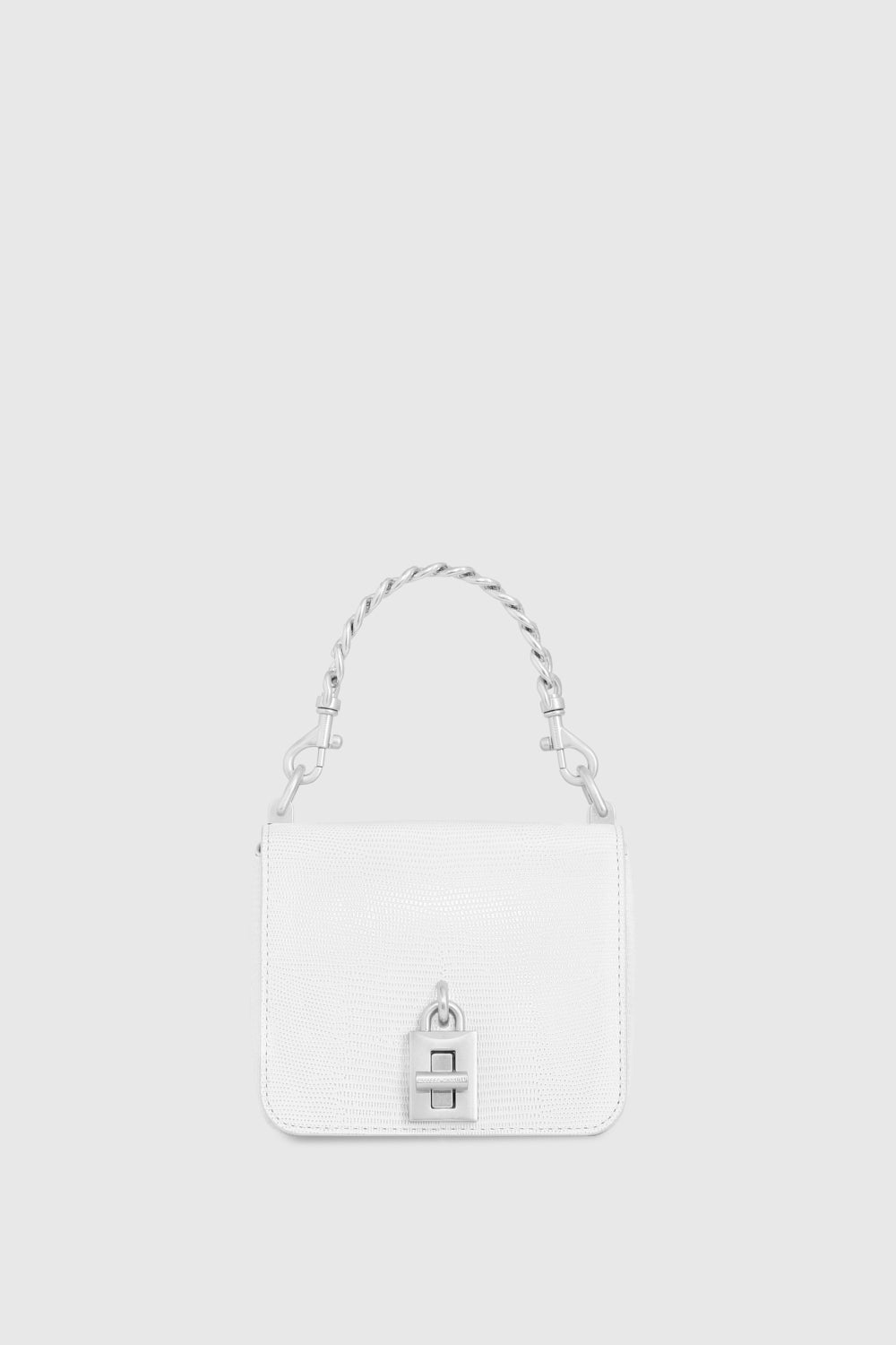 Rebecca Minkoff Love Too Small Square Crossbody Blanc