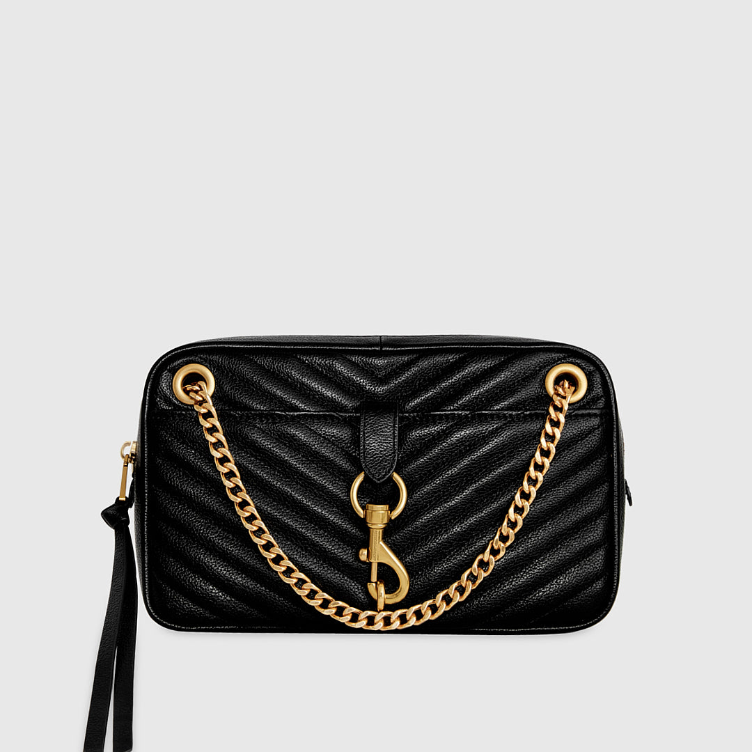 Rebecca Minkoff Edie Zip Shoulder Bag Black