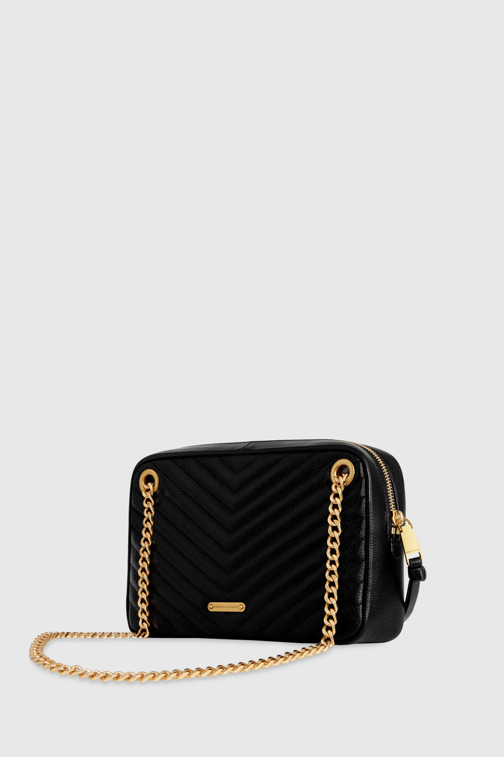 Rebecca Minkoff Edie Zip Shoulder Bag Black