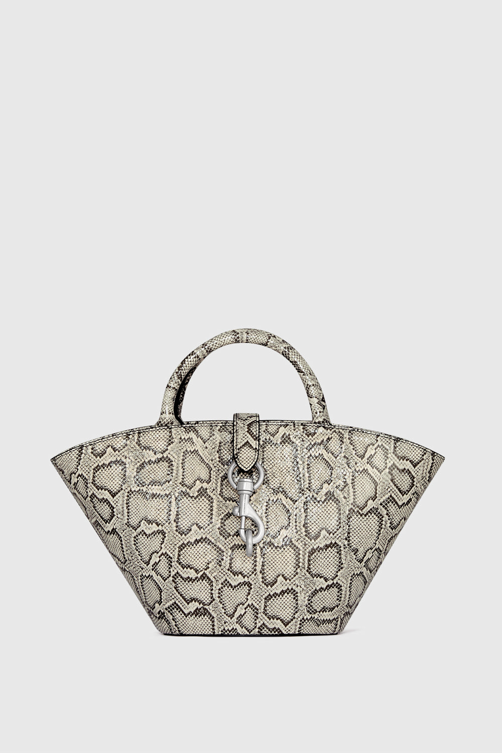 Rebecca Minkoff Megan Mini Fan Tote Black/White