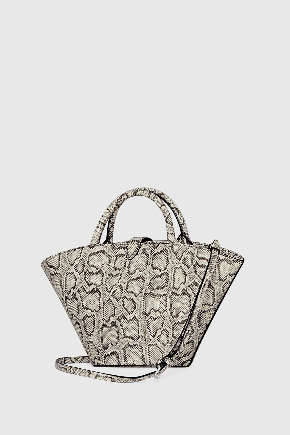 Rebecca Minkoff Megan Mini Fan Tote Black/White