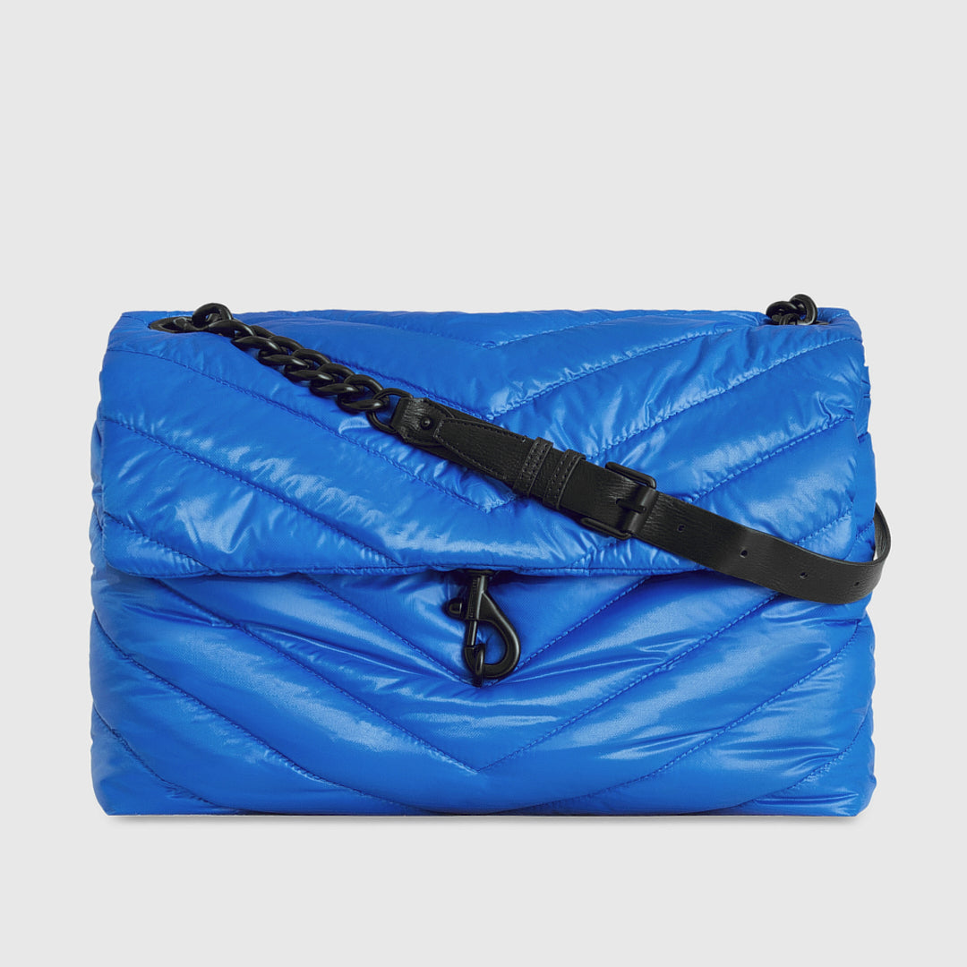Rebecca Minkoff Edie Nylon XL Shoulder Bag Cyan
