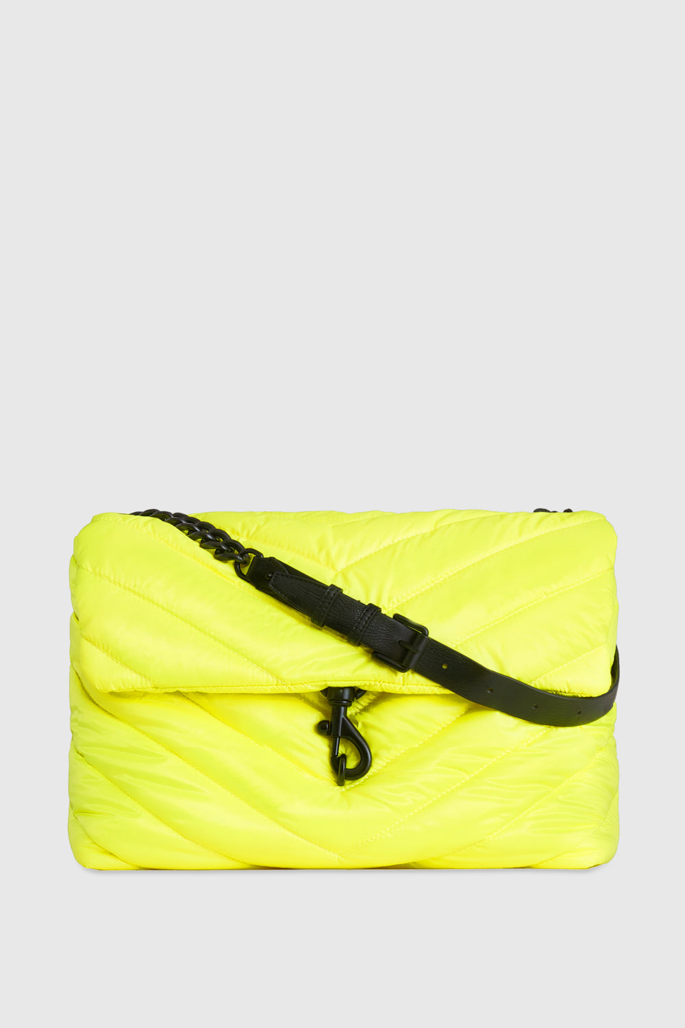 Rebecca Minkoff Edie Nylon XL Shoulder Bag Neon Yellow