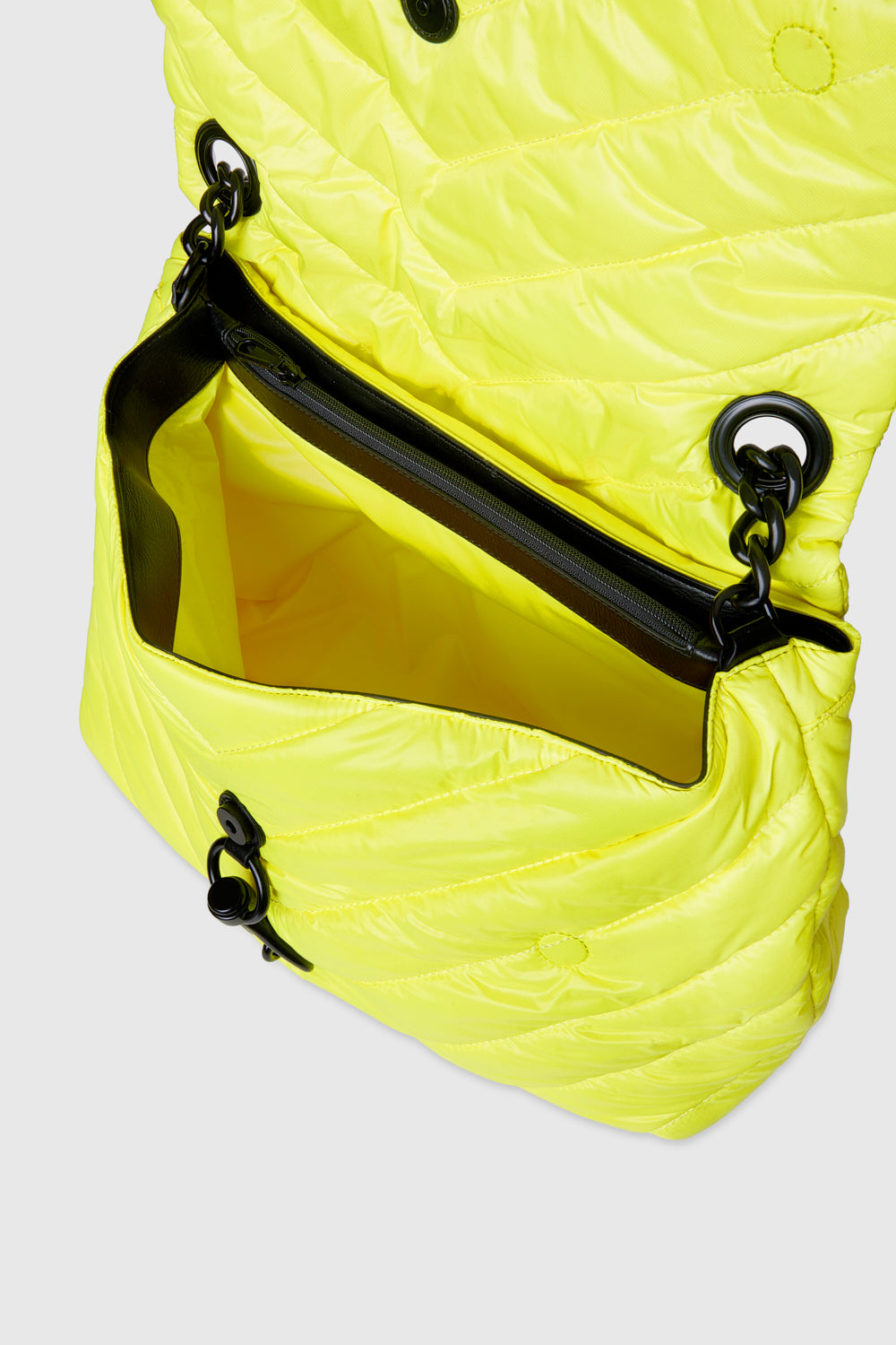 Rebecca Minkoff Edie Nylon XL Shoulder Bag Neon Yellow