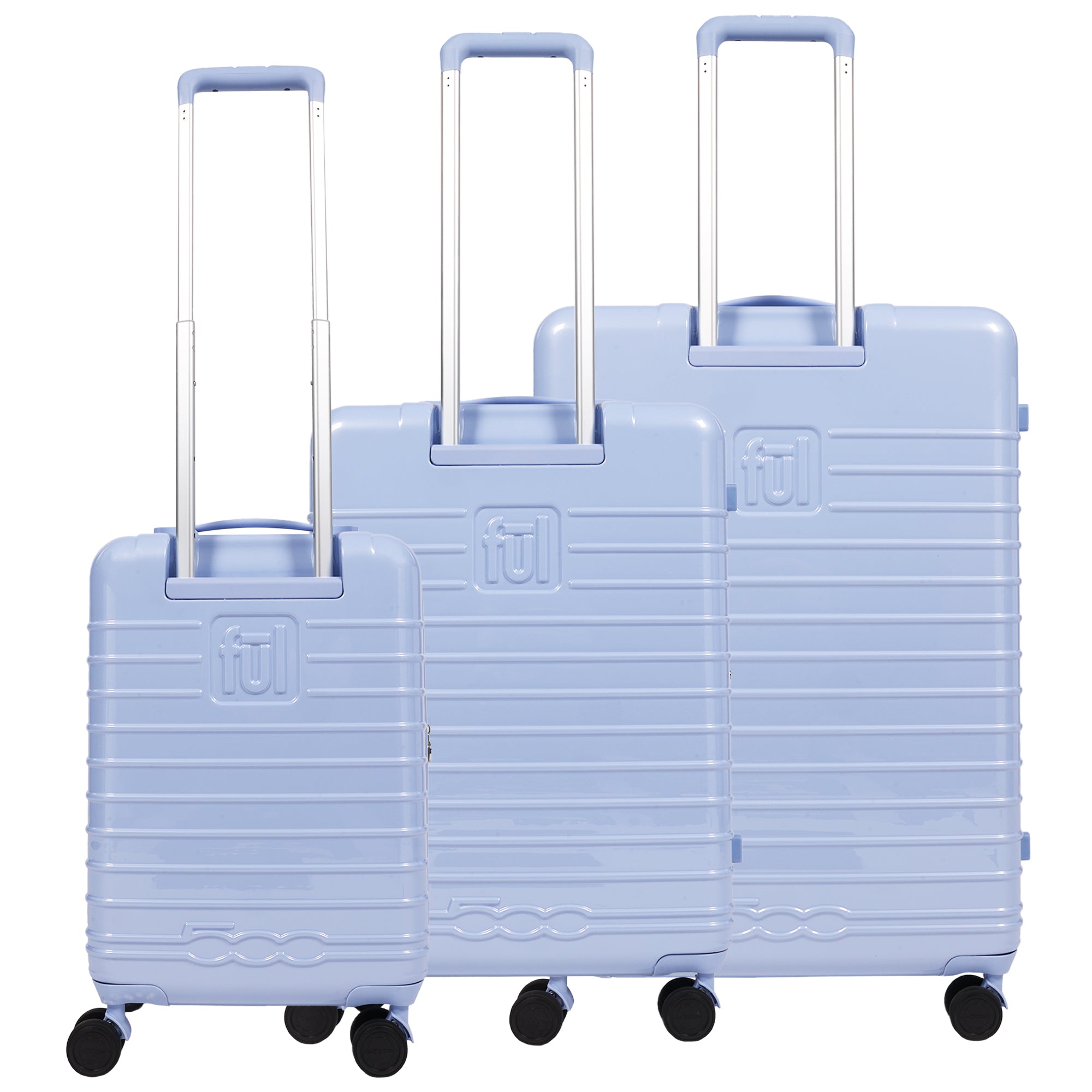 Fiat 500 x FUL 3-Piece Expandable Hardside Spinner Luggage Set – 22", 26.5", 31.5"
