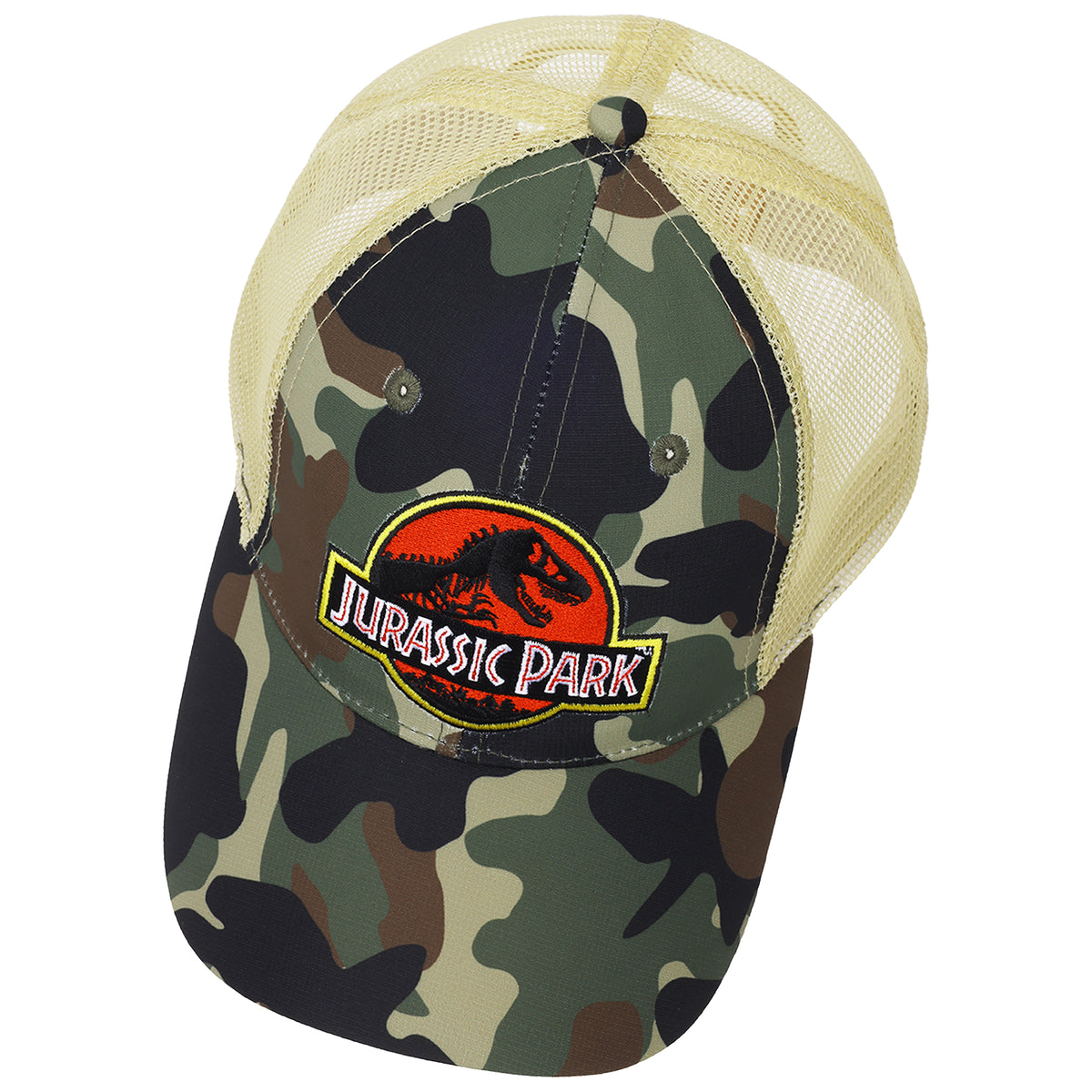 Jurassic Park Ripstop Camo Trucker Hat – Green Camo