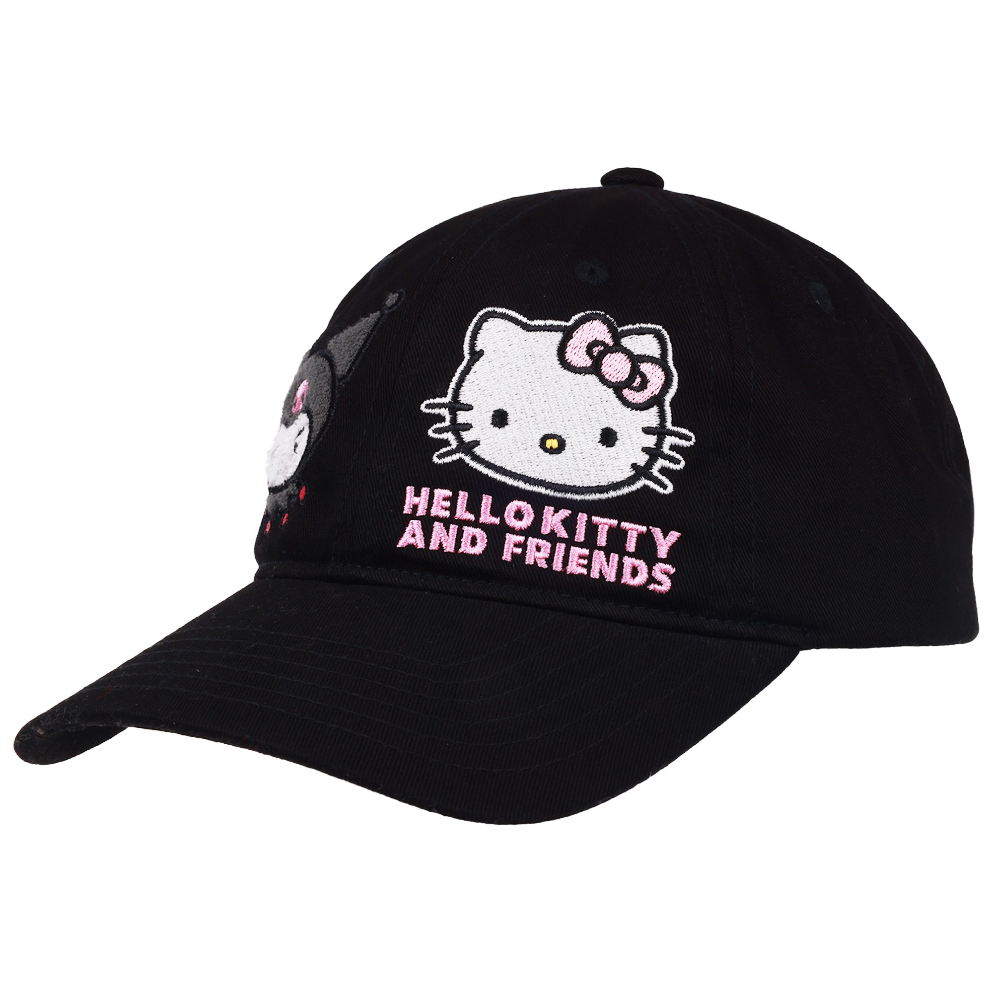Sanrio Hello Kitty and Friends Kuromi Embroidered Baseball Hat – Adjustable Dad Cap