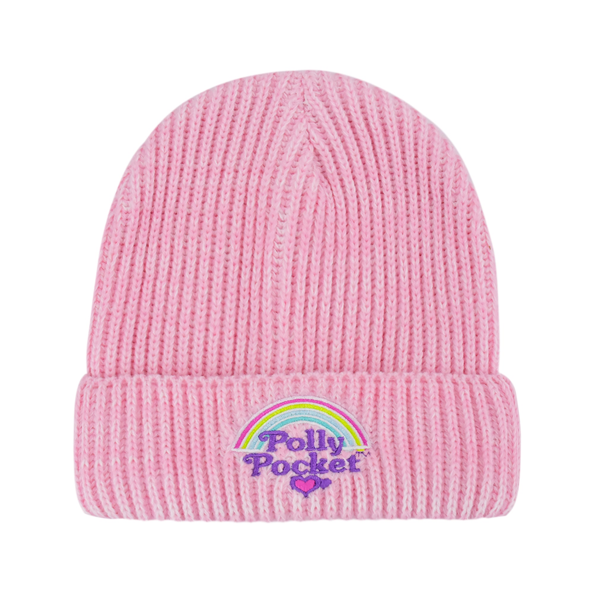 Polly Pocket Rainbow Marl Rib Knit Beanie