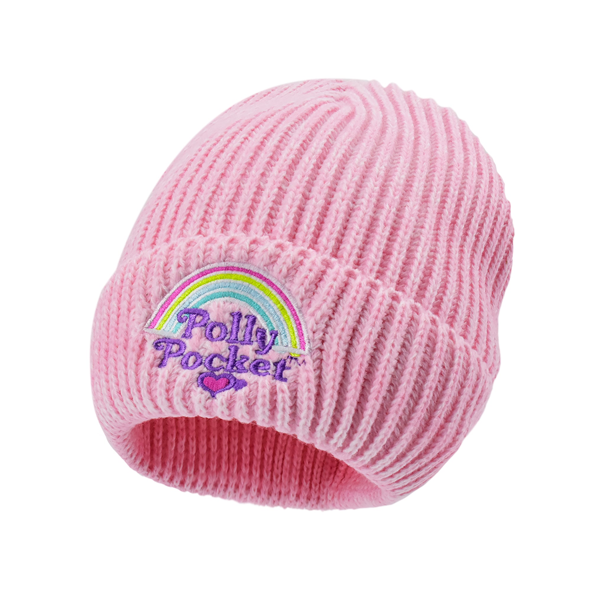 Polly Pocket Rainbow Marl Rib Knit Beanie