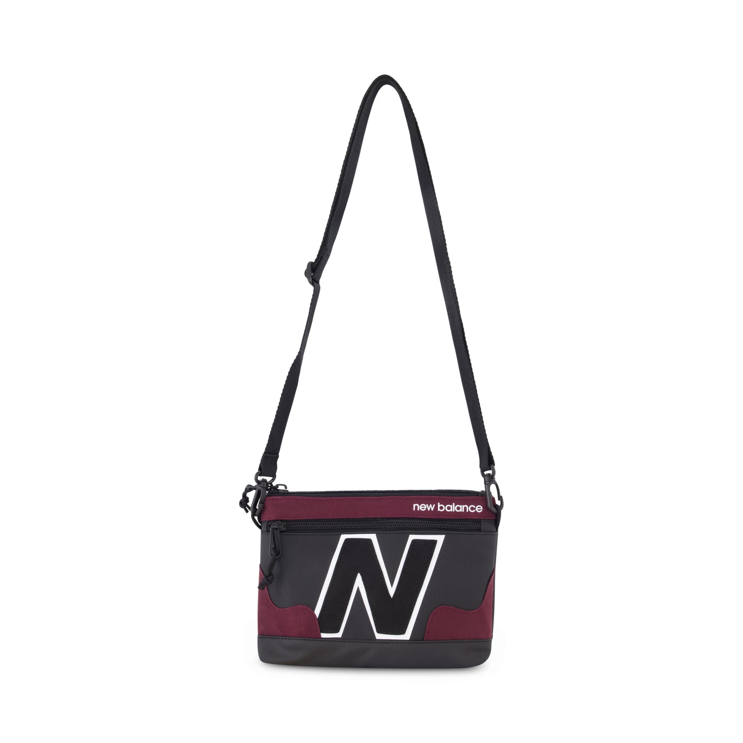 New Balance Legacy Shoulder Bag, Blk/Red