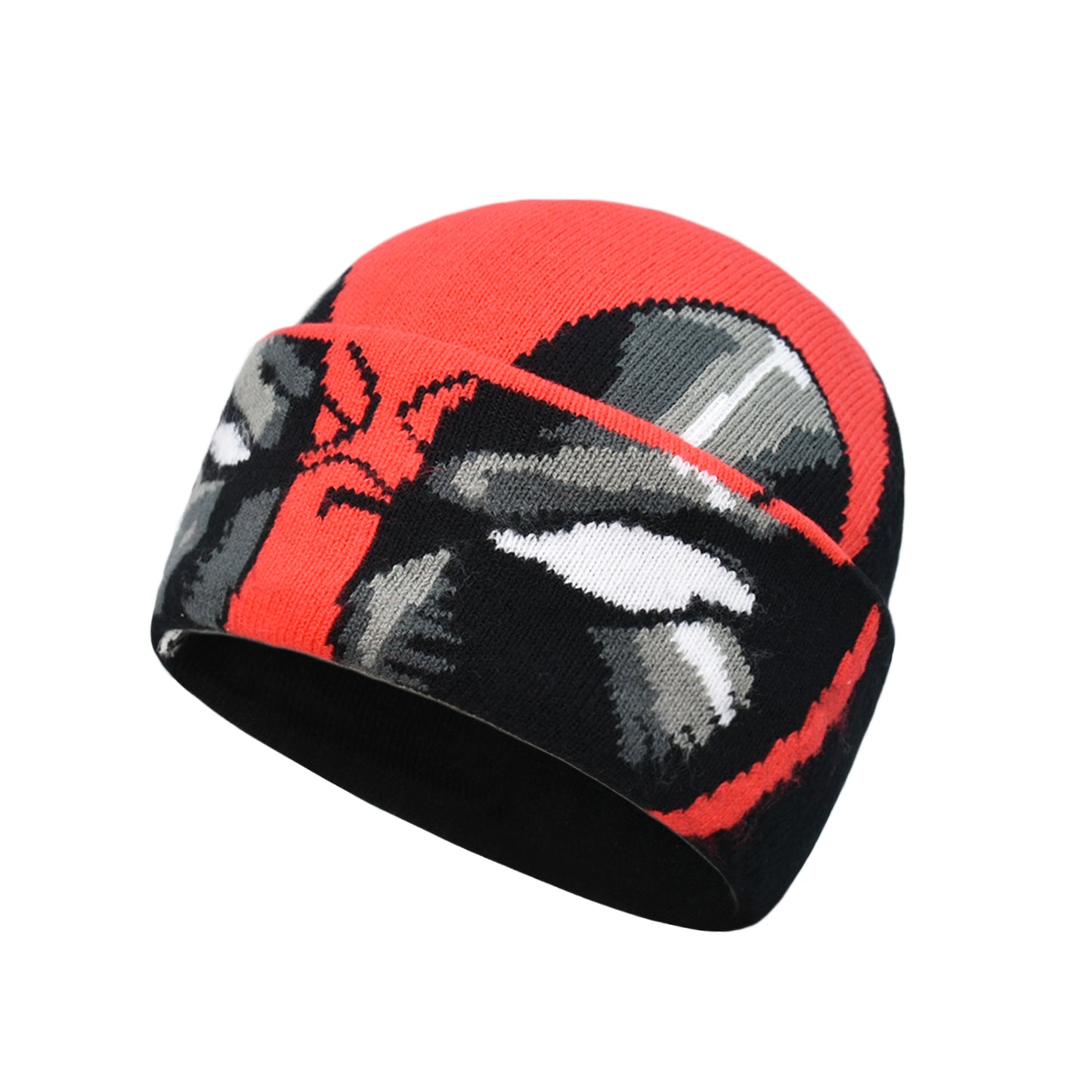 Marvel Deadpool Beanie Hat, Winter Knit Cap with Cuff