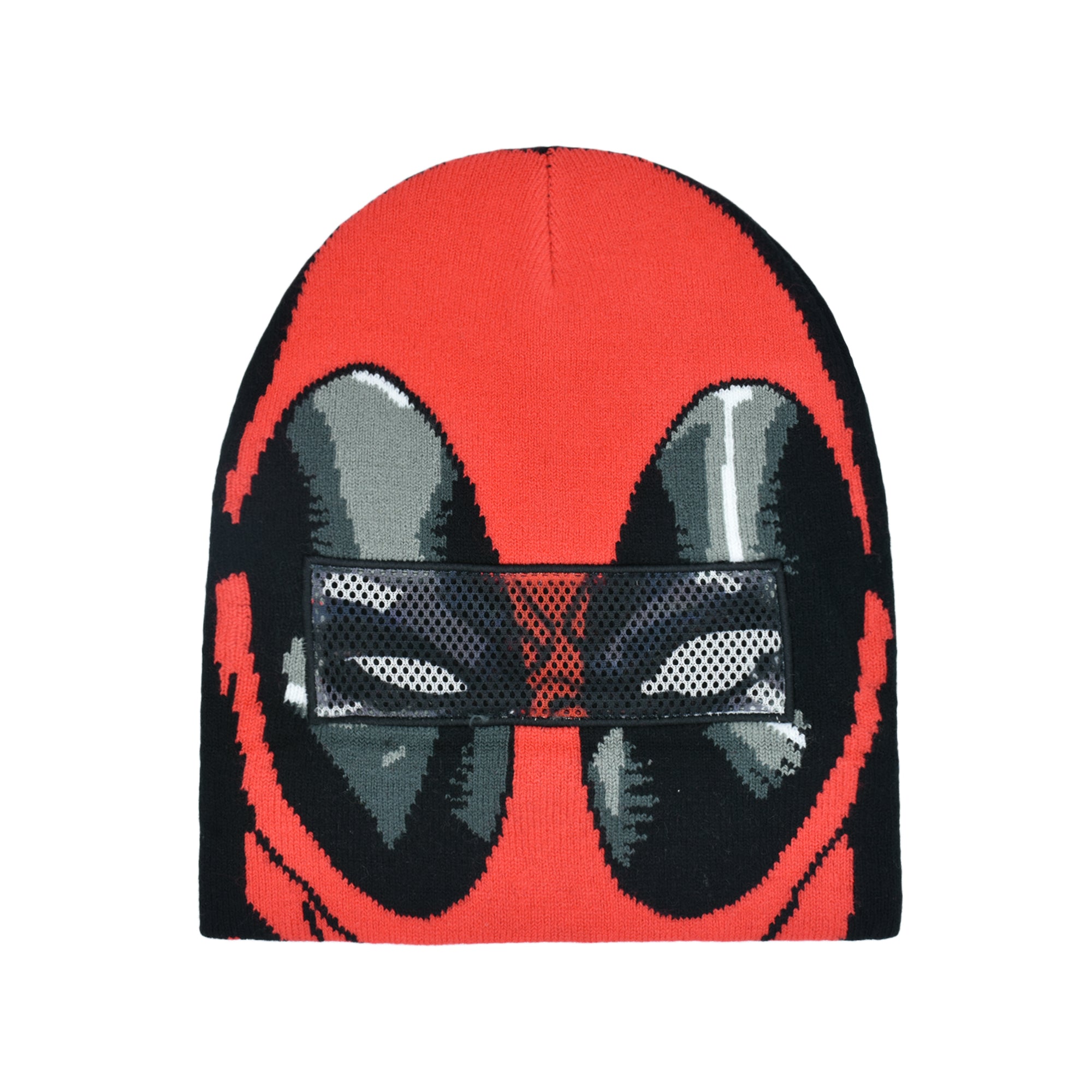 Marvel Deadpool Beanie Hat, Winter Knit Cap with Cuff