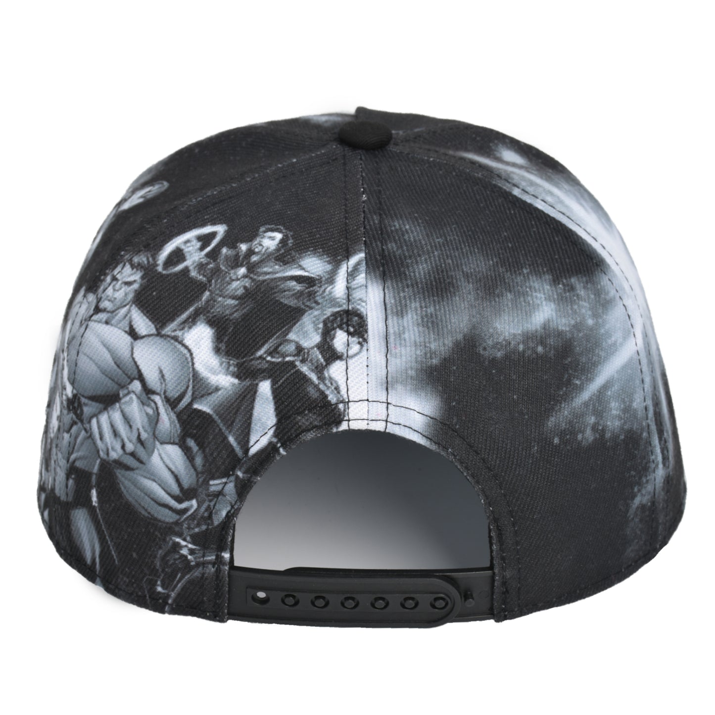 Concept One Marvel The Avengers and Thanos Baseball Hat, Flat Brim Adult Adjustable Snapback Ball Cap, Black, One Size