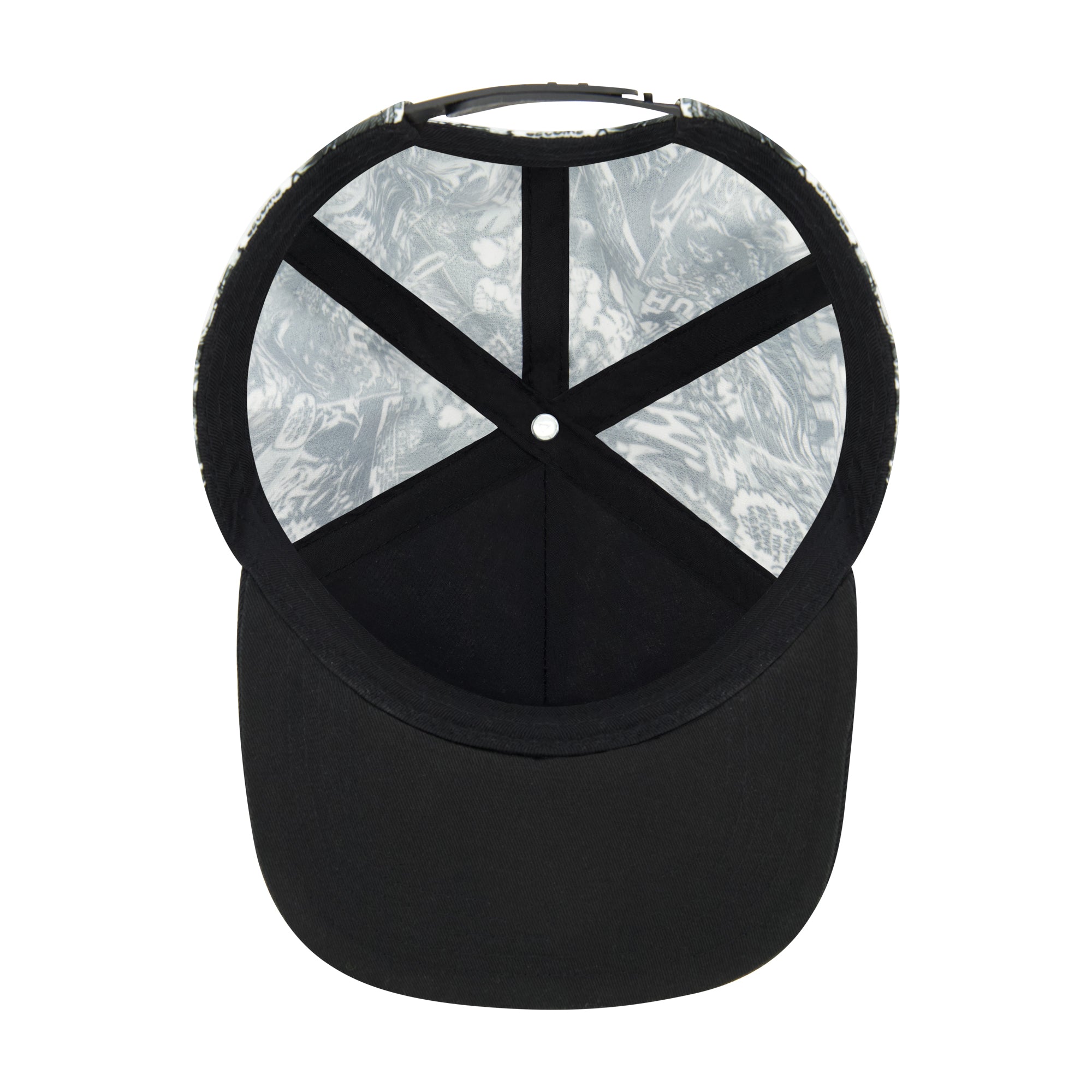 Marvel Hulk Comic Print Baseball Cap with Metal Logo Badge – Adjustable Snapback