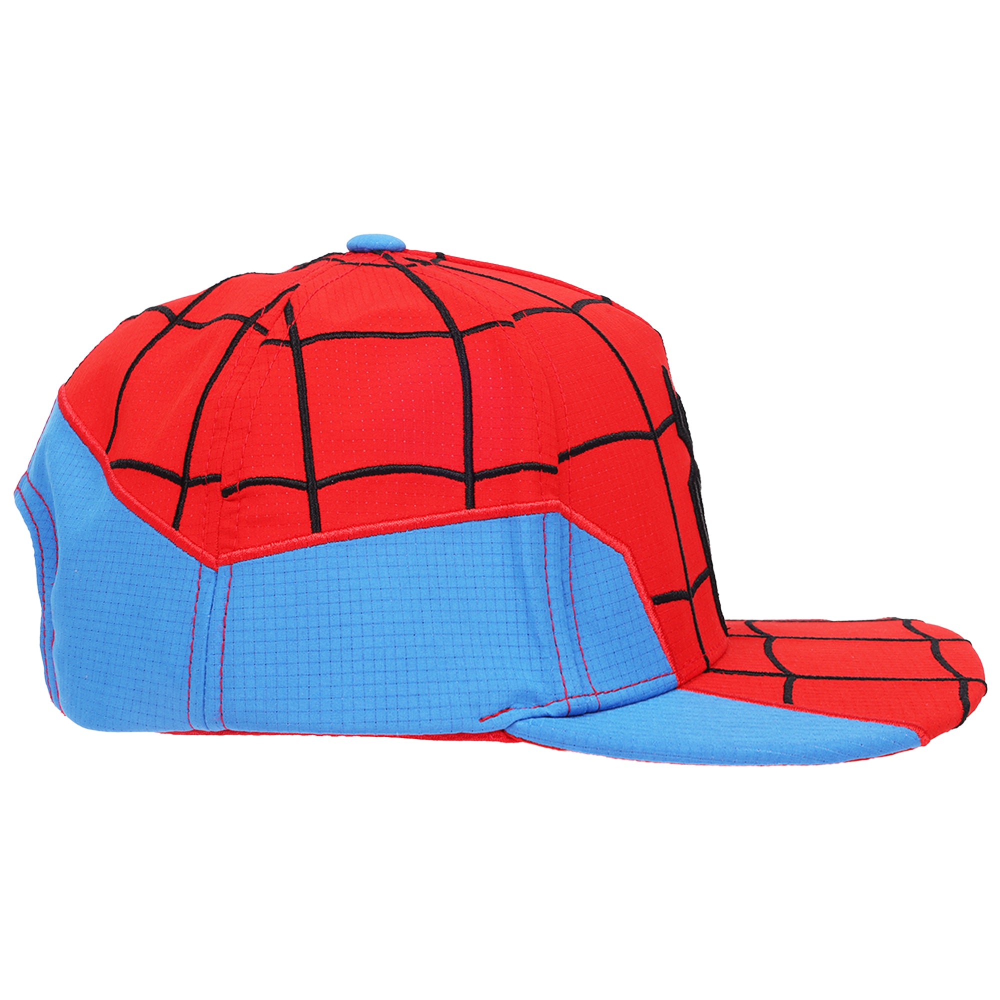 Marvel Spider-Man “Brand New Day” Cosplay Flat Brim Hat – Adult Snapback Cap with Embroidered Spider Logo