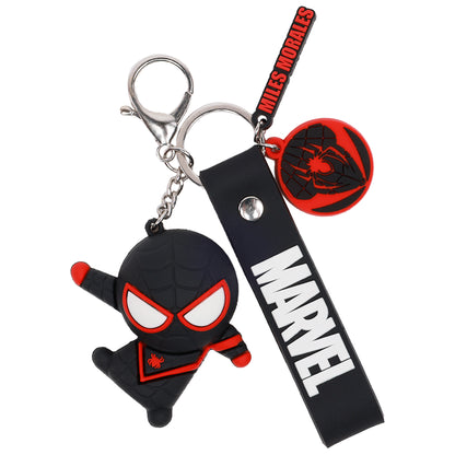 Marvel Spider-Man & Miles Morales 3D Keychain Set – Officially Licensed Lanyard Keychains (2-Pack)