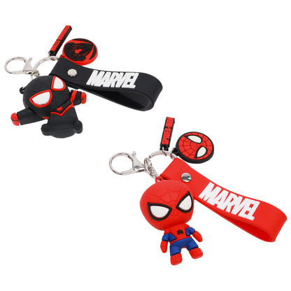 Marvel Spider-Man & Miles Morales 3D Keychain Set – Officially Licensed Lanyard Keychains (2-Pack)