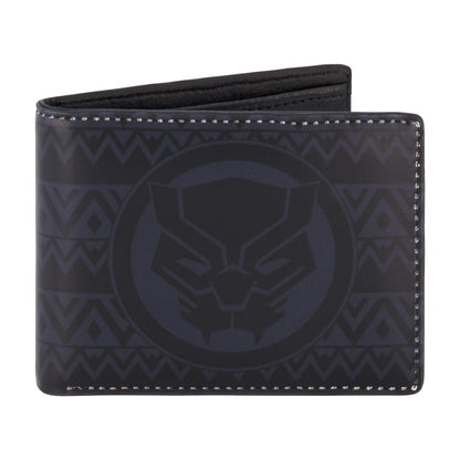 MARVEL BLACK PANTHER LOGO Bifold Wallet, Slim Wallet with Decorative Tin Unisex