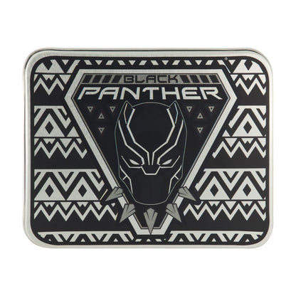 MARVEL BLACK PANTHER LOGO Bifold Wallet, Slim Wallet with Decorative Tin Unisex