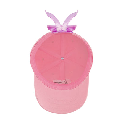 Kuromi Baseball Cap, Adult Bow Tie Hat with Curved Brim, Pink, One Size