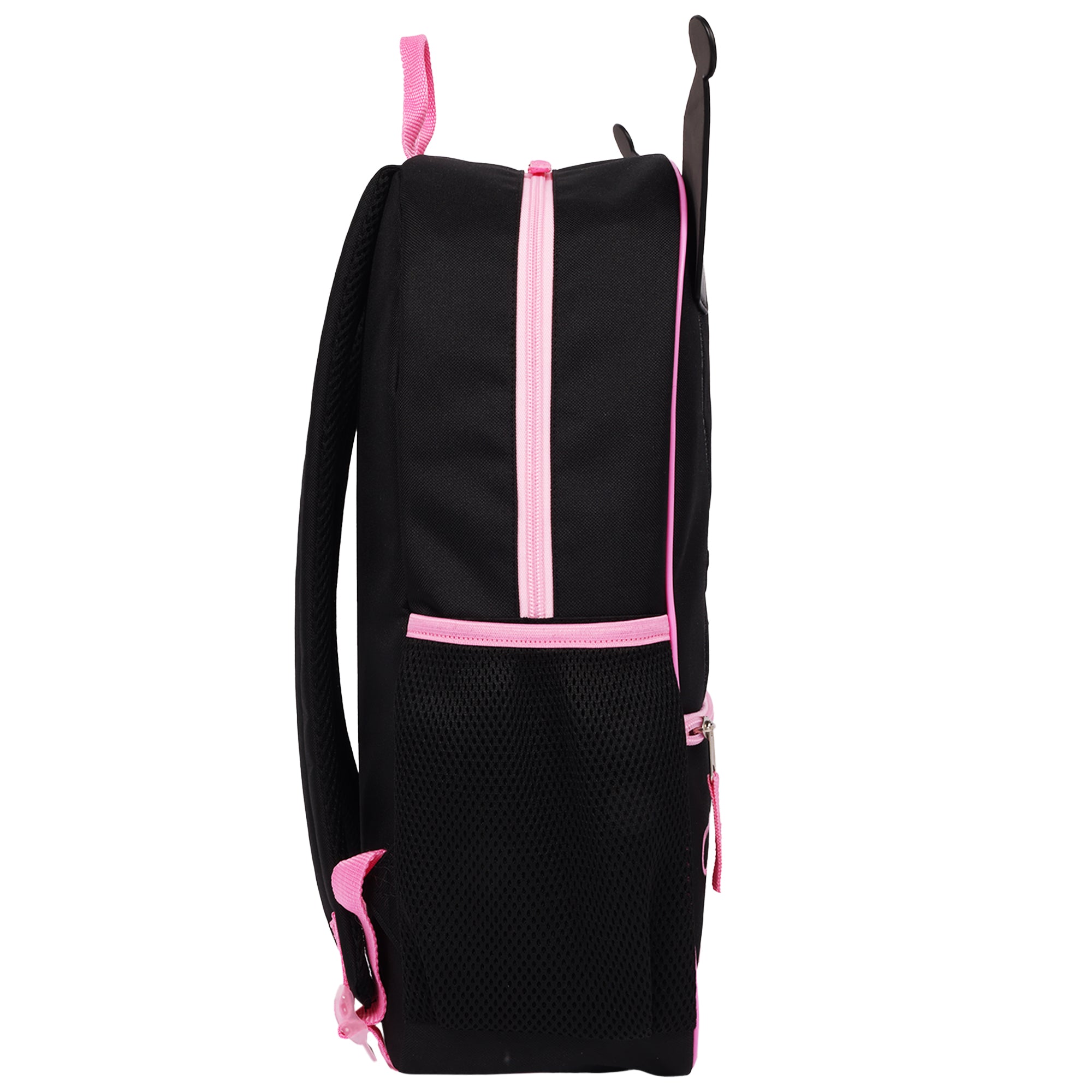 Kuromi Kids Backpack with 3D Ears – Officially Licensed Sanrio School Bag, Black & Pink