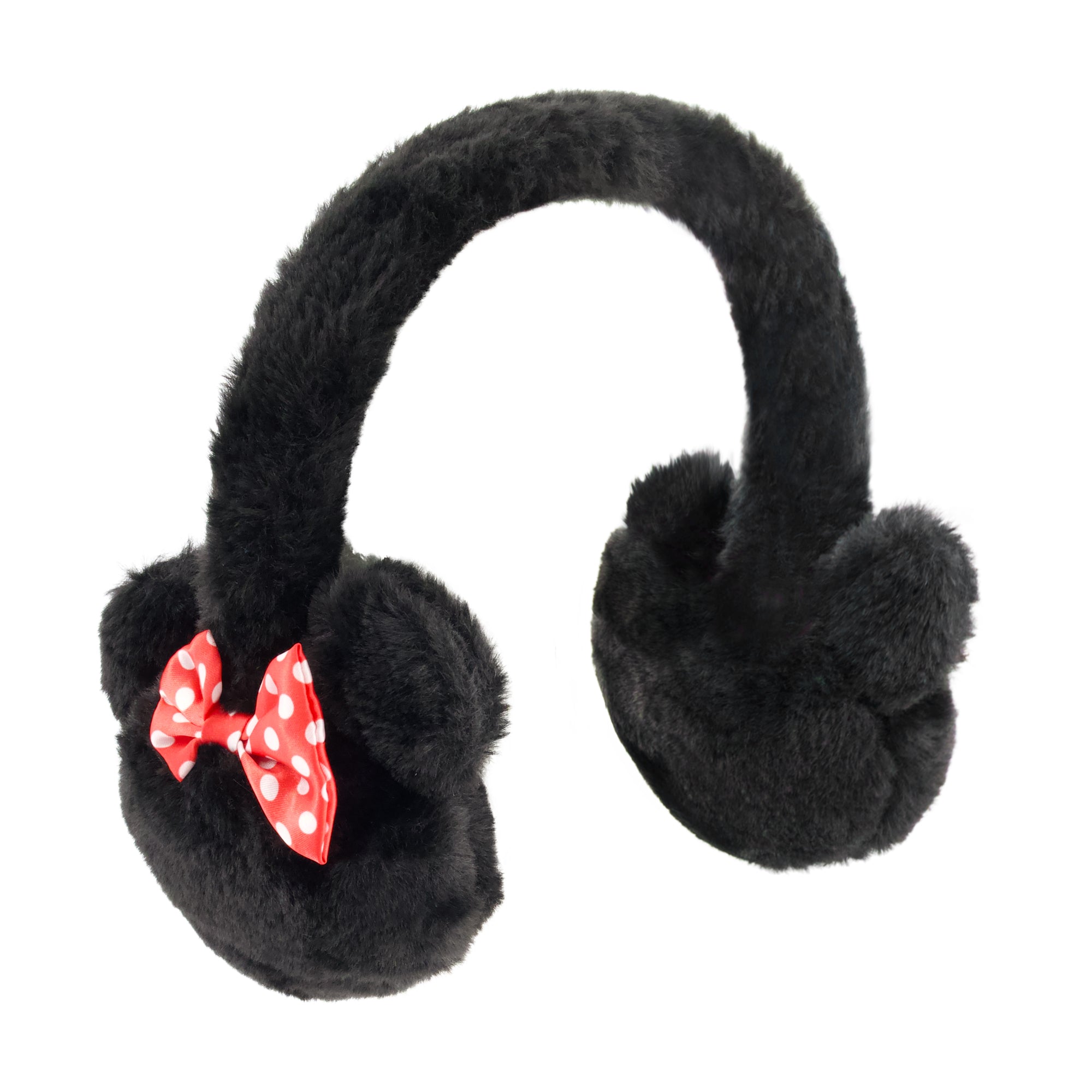 Disney Minnie Mouse Plush Earmuffs with 3D Ears & Polka-Dot Bow