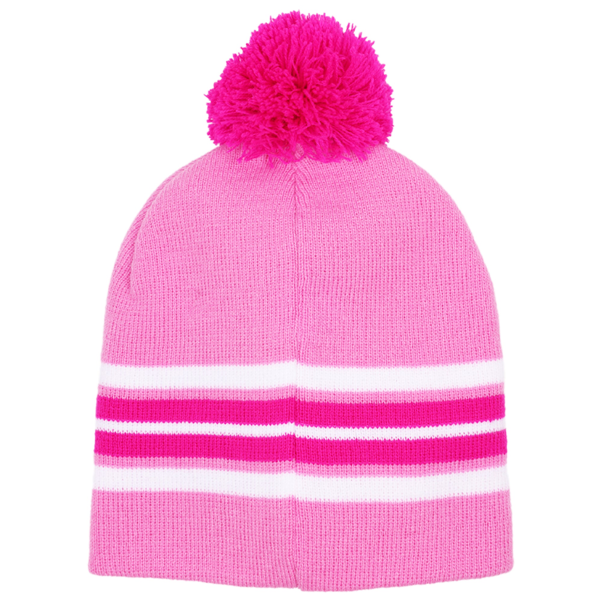 Disney Minnie Mouse Girls 3-Piece Winter Set – Pom Pom Beanie Hat, Striped Scarf & Knit Gloves – Cold Weather Accessory Set