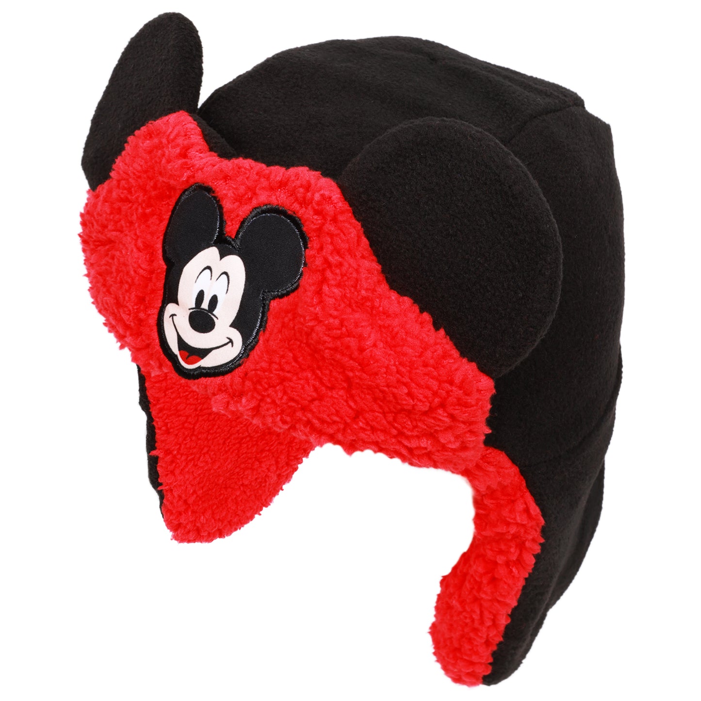 Disney Mickey Mouse Toddler Winter Hat & Mittens Set – Fleece-Lined Sherpa Ear Flap Beanie for Boys (Ages 2–4)