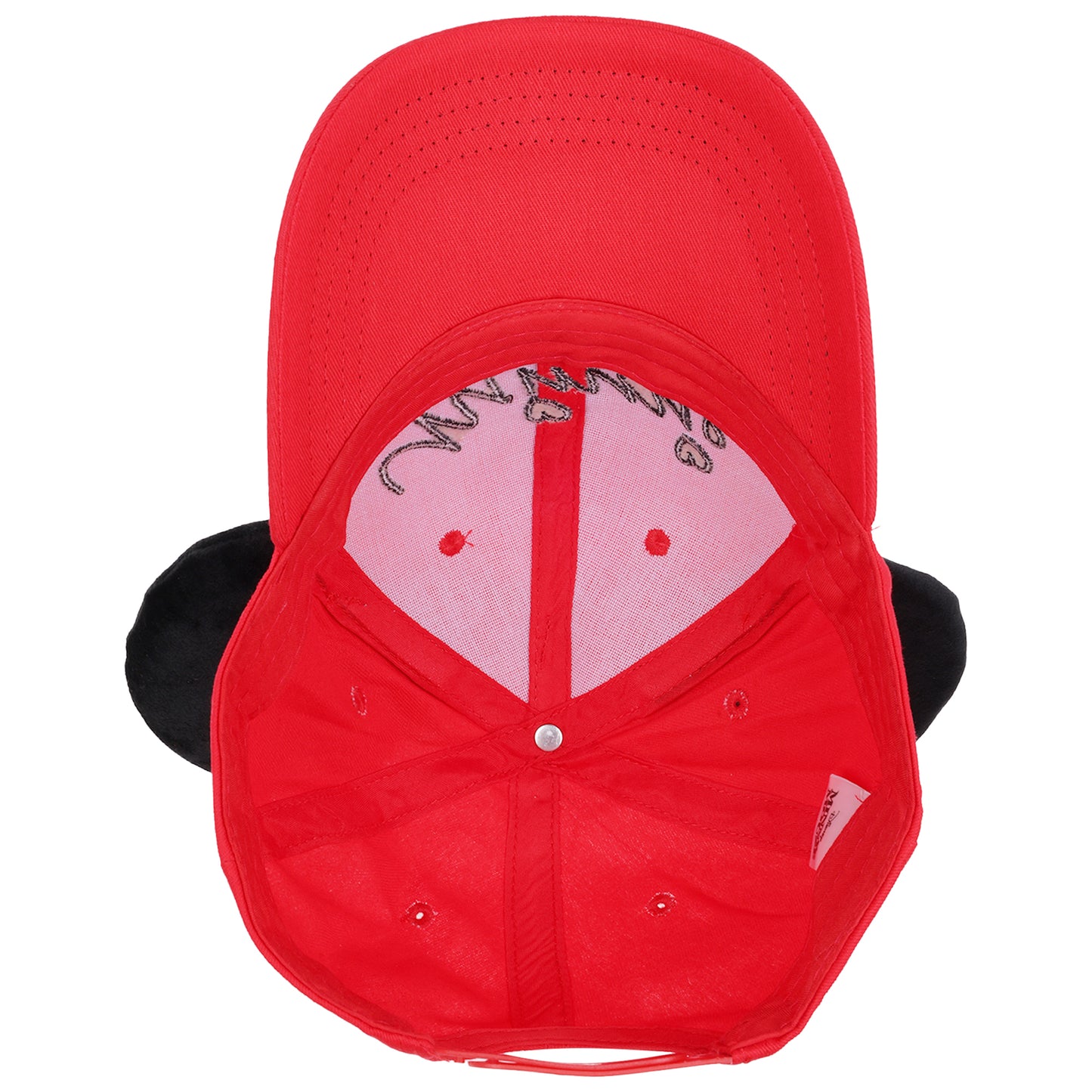 Disney Minnie Mouse 3D Bow Baseball Hat with Ears -Red