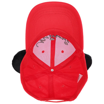 Disney Minnie Mouse 3D Bow Baseball Hat with Ears -Red
